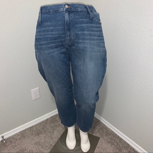 Madewell Denim - MADEWELL plus size 37 high-rise slim crop boyjean